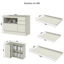 Ver imagem 6 de Cozinha Modulada Composição Fineze 12 Peças Areia – Henn