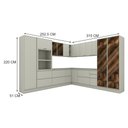 Ver imagem 7 de Cozinha Modulada Composição Fineze 12 Peças Areia – Henn