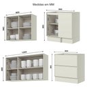 Ver imagem 5 de Cozinha Modulada Composição Fineze 12 Peças Areia – Henn