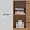 Ver imagem 7 de Cômoda 4 Gavetas 1 Porta com Rodizios Montevidéu - Amêndola Touch
