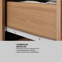 Ver imagem 6 de Cômoda 4 Gavetas 1 Porta com Rodizios Montevidéu - Amêndola Touch