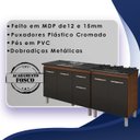 Ver imagem 3 de Balcao Pia 120cm e Cooktop 5 Bocas Savana Preto Mobbs