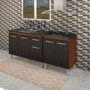 Ver imagem 6 de Balcao Pia 120cm e Cooktop 5 Bocas Savana Preto Mobbs
