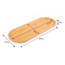 Bandeja Oval de Bambu 44cm Multiuso Decorativa Ecokitchen Mimo Style - 7