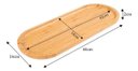 Ver imagem 7 de Bandeja Oval de Bambu 44cm Multiuso Decorativa Ecokitchen Mimo Style