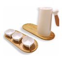 Ver imagem 3 de Bandeja Oval de Bambu 44cm Multiuso Decorativa Ecokitchen Mimo Style