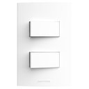 Ver imagem 1 de Conjunto 2 Interruptores Paralelos 10A 250V Placa 4x2 Inova Pro Alumbra