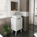 Ver imagem 6 de Conjunto para Banheiro Gabinete com Cuba e Espelheira Branco Bn3630x41x42 Tecno Mobili Branco