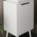 Ver imagem 3 de Conjunto para Banheiro Gabinete com Cuba e Espelheira Branco Bn3630x41x42 Tecno Mobili Branco