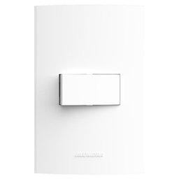 Conjunto Interruptor Paralelo 10A 250V com Placa 4x2 Inova Pro Alumbra Branco - 1 Conjunto Interruptor Paralelo 10A 250V com Placa 4x2 Inova Pro Alumbra Branco - 1
