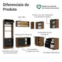 Ver imagem 4 de Armário de Cozinha Completa de Canto 399 Cm Rustic/preto Lux Madesa 01