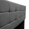 Cabeceira Estofada Cama Box Casal 140 Cm Bianca Suede:cinza - 4
