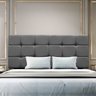 Cabeceira Estofada Cama Box Casal 140 Cm Bianca Suede:cinza - 2