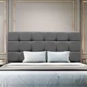 Ver imagem 2 de Cabeceira Estofada Cama Box Casal 140 Cm Bianca Suede:cinza