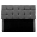Ver imagem 1 de Cabeceira Estofada Cama Box Casal 140 Cm Bianca Suede:cinza