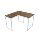 Ver mais imagens de Conjunto para Quarto 1 Beliche e 1 Escrivaninha em L 105x105cm Branco