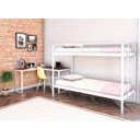 Ver imagem 1 de Conjunto para Quarto 1 Beliche e 1 Escrivaninha em L 105x105cm Branco