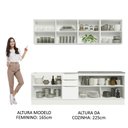 Ver imagem 6 de Armário de Cozinha Completa 240cm Branco Veludo Lux Madesa 05