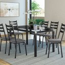 Ver imagem 1 de Conjunto Mesa 140cm com 6 Cadeiras New Malva Preto