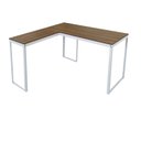 Ver mais imagens de Conjunto para Quarto 1 Beliche e 1 Escrivaninha em L 126x126cm Branco
