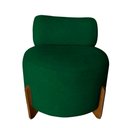 Ver imagem 2 de Kit 2 Poltronas Decorativa Mônaco Bouclé Verde