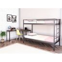 Ver imagem 1 de Conjunto para Quarto 1 Beliche e 1 Escrivaninha em L 126x126cm Preto/Fosco