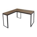 Ver mais imagens de Conjunto para Quarto 1 Beliche e 1 Escrivaninha em L 126x126cm Preto/Fosco