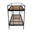Ver imagem 5 de Conjunto para Quarto 1 Beliche e 1 Escrivaninha em L 135x135cm Preto/Fosco