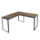 Ver mais imagens de Conjunto para Quarto 1 Beliche e 1 Escrivaninha em L 135x135cm Preto/Fosco