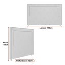 Ver imagem 2 de Cabeceira para Cama Box Casal 140cm Line Linho Bege - Sallar Home