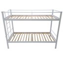 Ver imagem 1 de Conjunto para Quarto 1 Beliche e 1 Estante com Rodizios 2 Prateleiras Branco