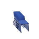 Ver imagem 2 de Kit 10 Cadeiras Fixa Escritório Multiuso Niala Plaxmetal Nr17 Azul