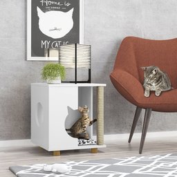 Mesa Lateral com Arranhador e Espaço Pet Persa  - 1