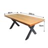 Jogo Mesa Industrial Texas 2,20m e 8 Cadeira New Diamond - 2