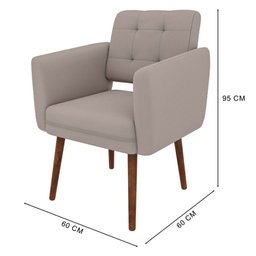 Poltrona Decorativa Stella em Veludo Just Time - 4