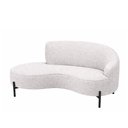 Ver imagem 1 de Sofá Curvo Billini 2 Lugares Fixo 150cm Cinza Bouclé Braço Esquerdo Sofá Home