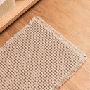 Ver imagem 4 de Tapete para Banheiro 40x60cm Antiderrapante Texturizado Lyor Waffle Chenille Bege