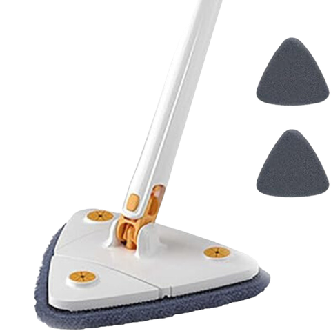 Mop de Limpeza Triângulo Ajustável Giratório 360 Esfregão