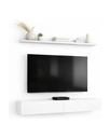 Ver imagem 1 de Rack Bancada Prateleira C/02 Portas 183cm Argon Branco Maderatto Móveis