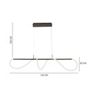 Ver imagem 2 de Pendente Led Moderno Taschibra Organic 28w Luz Quente 3000k Bivolt Preto