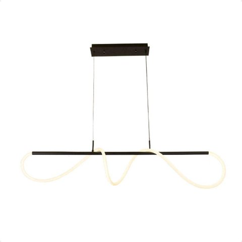 Pendente Led Moderno Taschibra Organic 28w Luz Quente 3000k Bivolt Preto