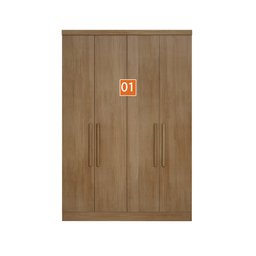 Guarda-roupa Modulado de Casal Safira 001 em Mdf com 9 Portas e 6 Gavetas Clic Móveis - 6