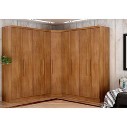 Guarda-roupa Modulado de Casal Safira 001 em Mdf com 9 Portas e 6 Gavetas Clic Móveis - 1