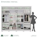 Ver imagem 6 de Guarda-Roupa Casal com Espelho 8 Portas 4 Gavetas com Pés França Espresso Móveis Branco