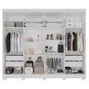 Ver imagem 5 de Guarda-Roupa Casal com Espelho 8 Portas 4 Gavetas com Pés França Espresso Móveis Branco