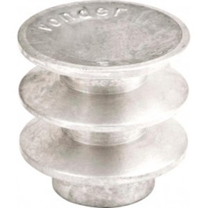 Polia alumínio 60mm 2 canais perfil b - Vonder