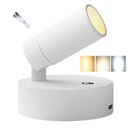 Ver imagem 4 de Luminaria 3 Tons Led Arandela Bateria Recarregavel Usb Mesa Parede Cabeceira Leitura Quarto Sala Est