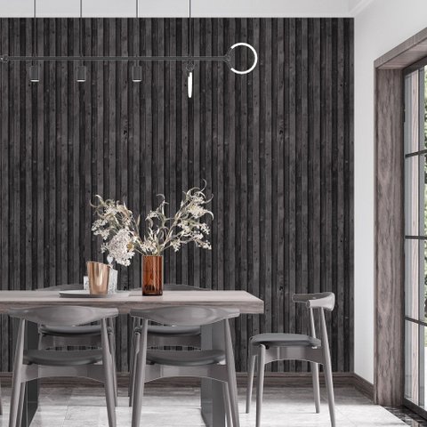 Papel de Parede Adesivo Contêiner Preto - 3,0m