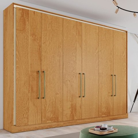 Guarda Roupa Casal 6 Portas 6 Gavetas - Argos-Peroba - Made Marcs