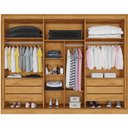 Ver imagem 3 de Guarda Roupa Casal 6 Portas 6 Gavetas - Argos-Peroba - Made Marcs